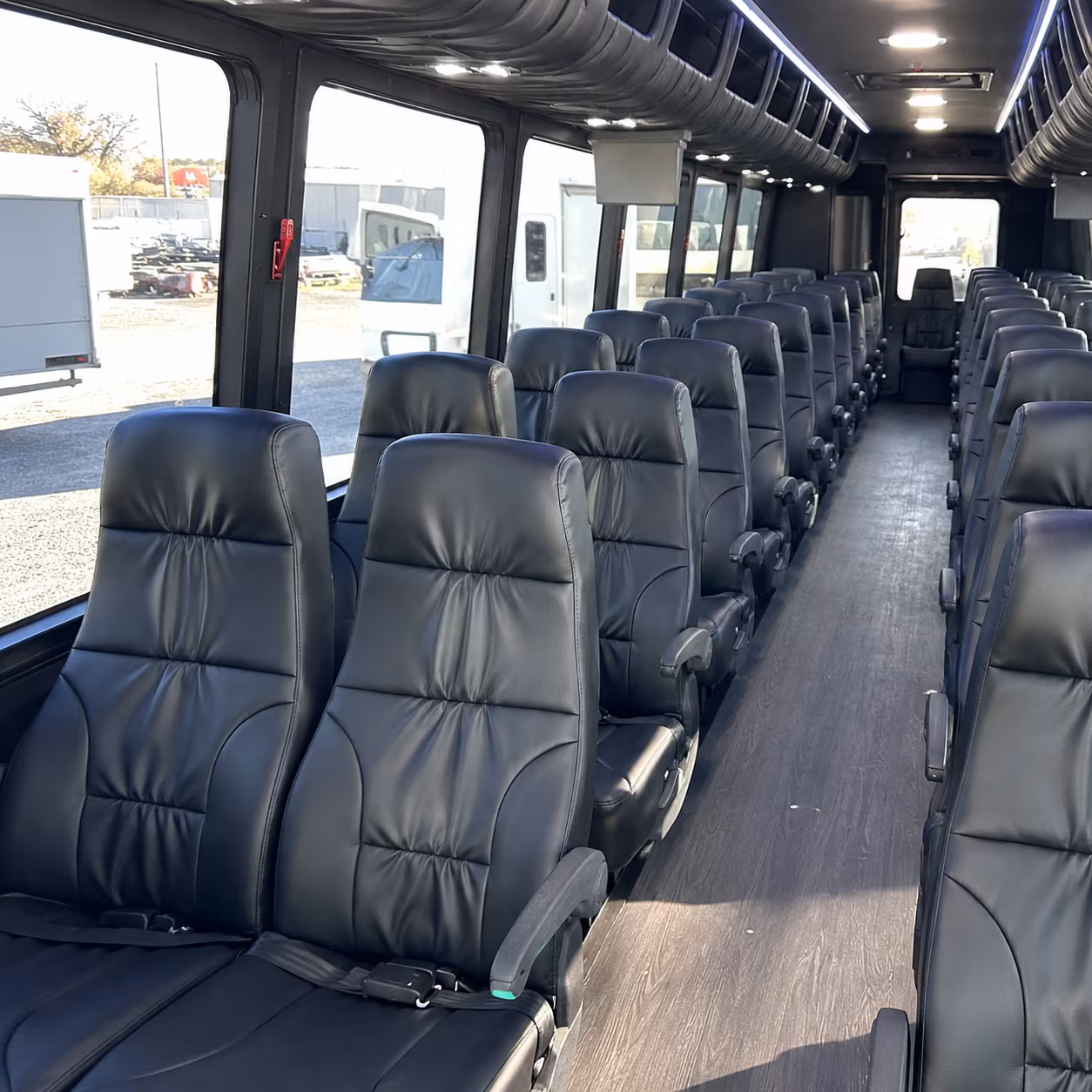 santa maria corporate event transportation onboard seating
