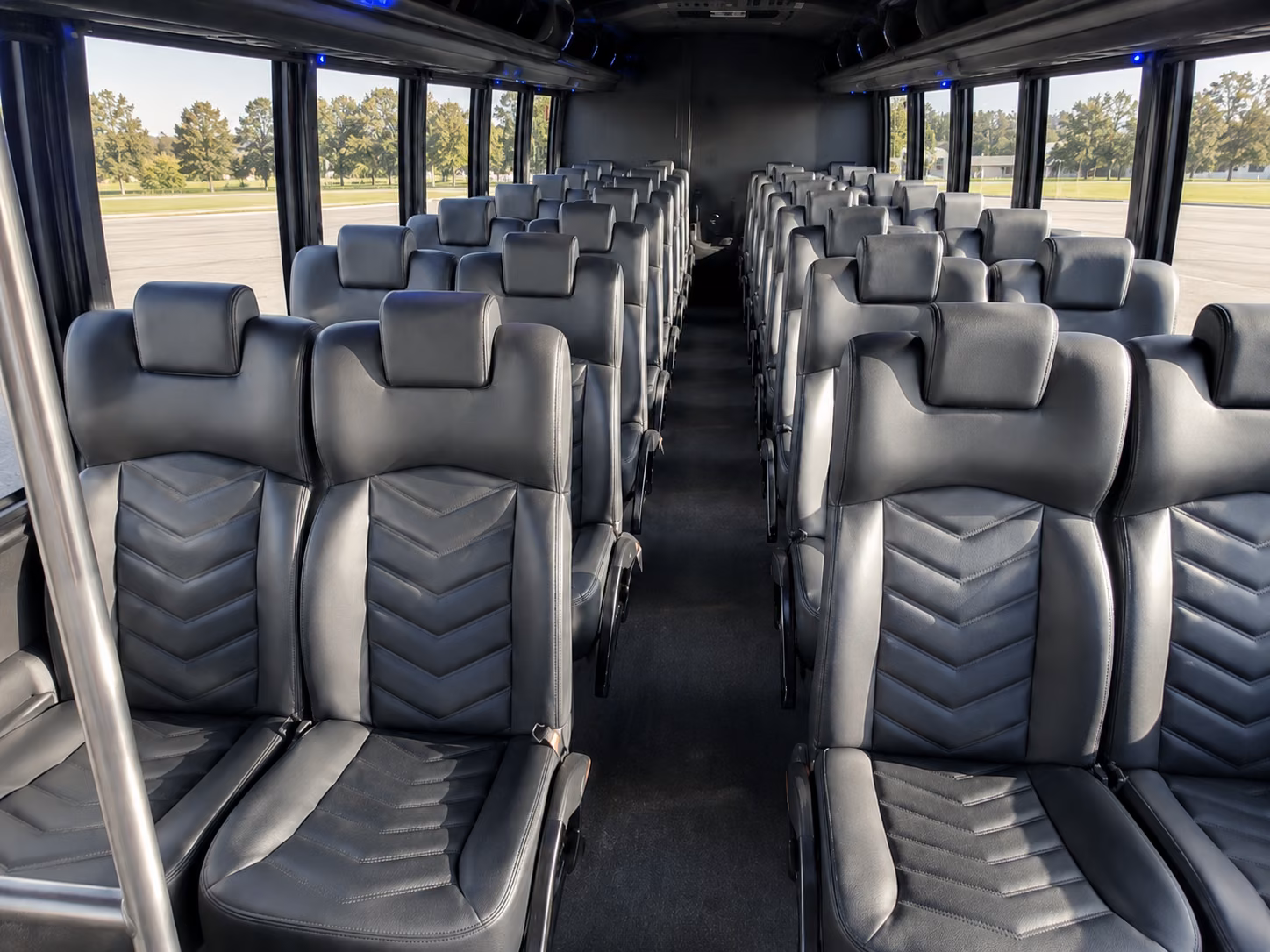 santa maria private event transportation onboard seating